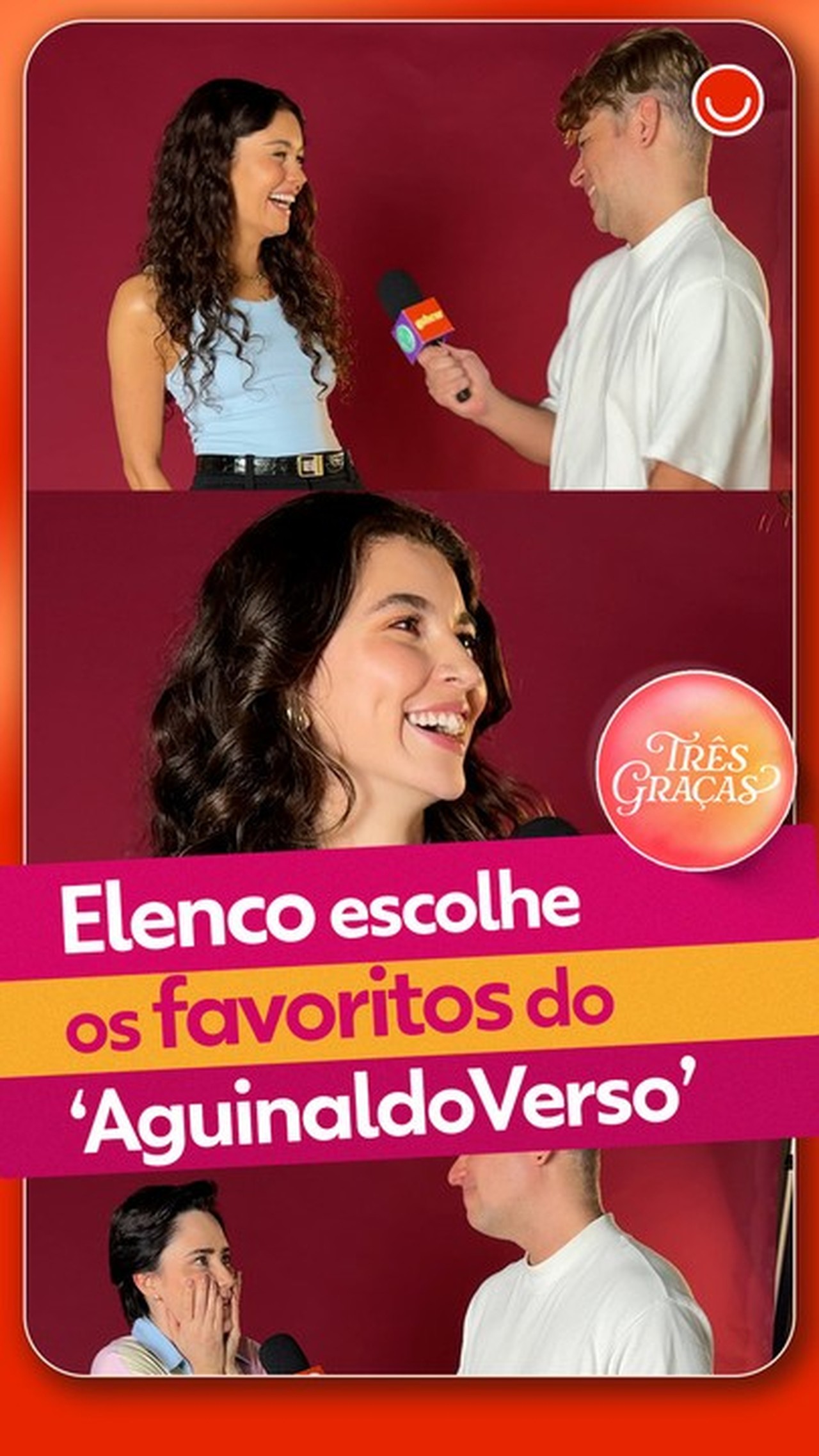 Elenco de Três Graças elege suas criações favoritas do Aguinaldoverso