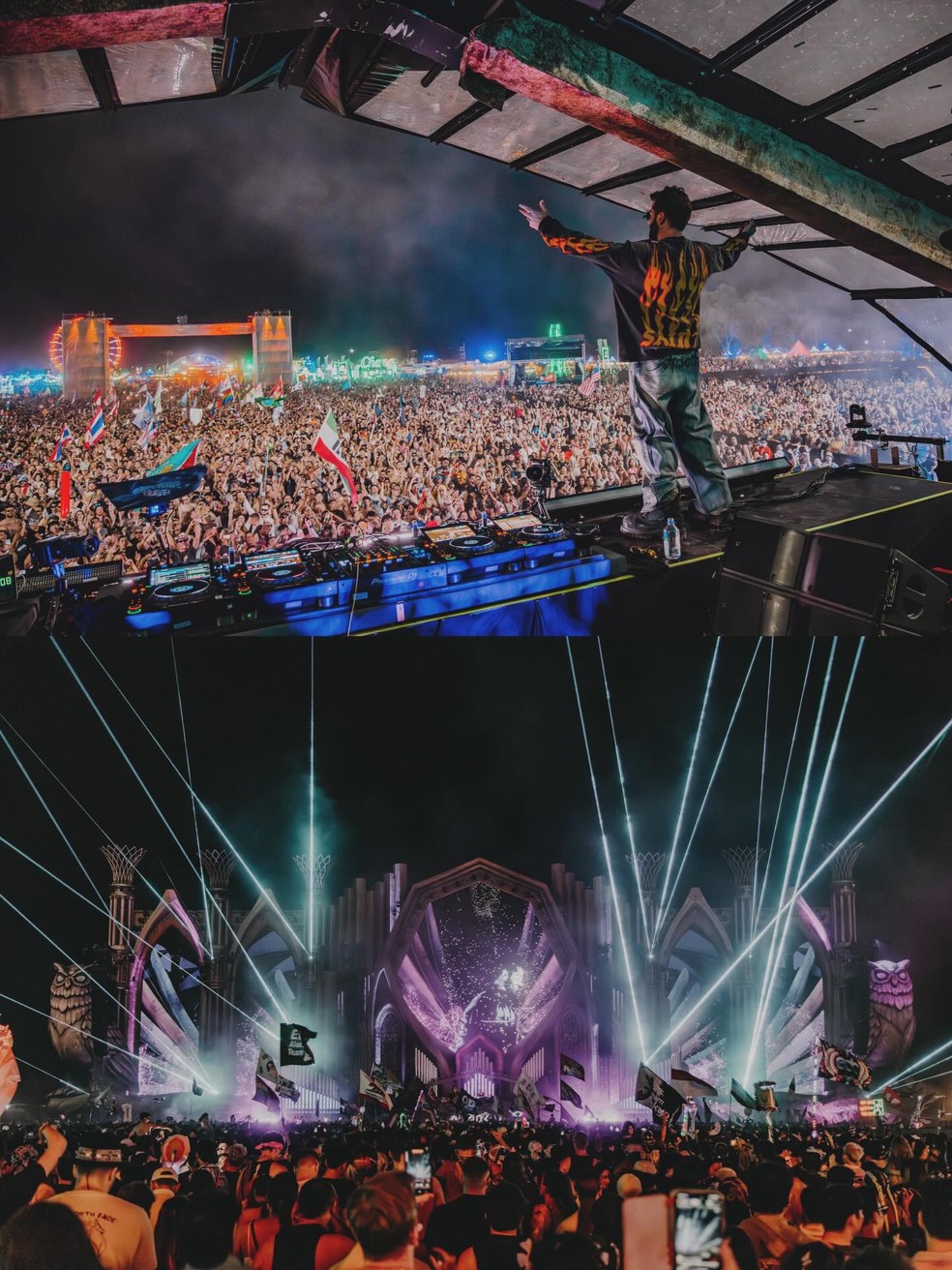 Alok se apresentando — Foto: Reprodução/Instagram