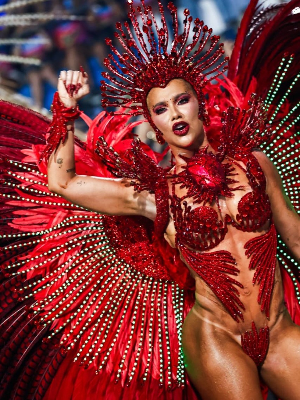 Virginia Fonseca se despede do posto de rainha de bateria da Grande Rio — Foto: Reprodução/Instagram