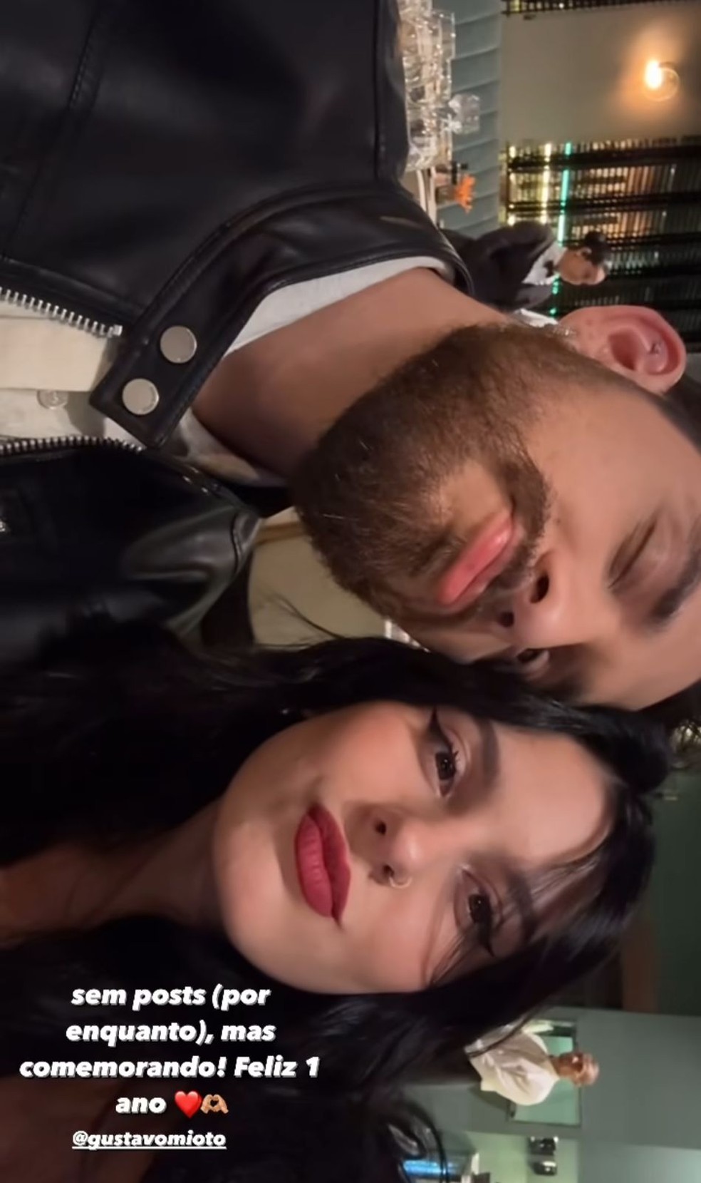 Ana Castela e Gustavo Mioto comemoram um ano de namoro — Foto: Reprodução/Instagram