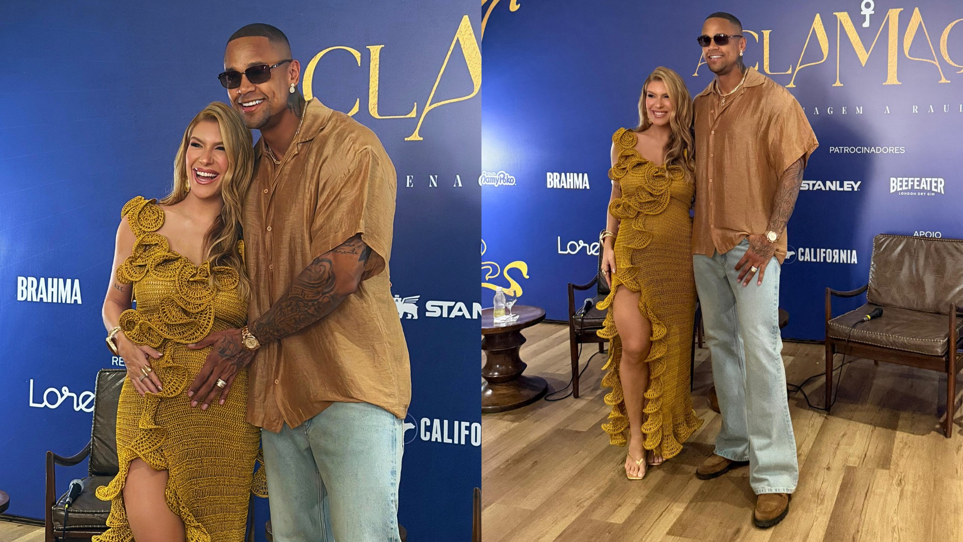 Lore Improta e Léo Santana falam de evento beneficente