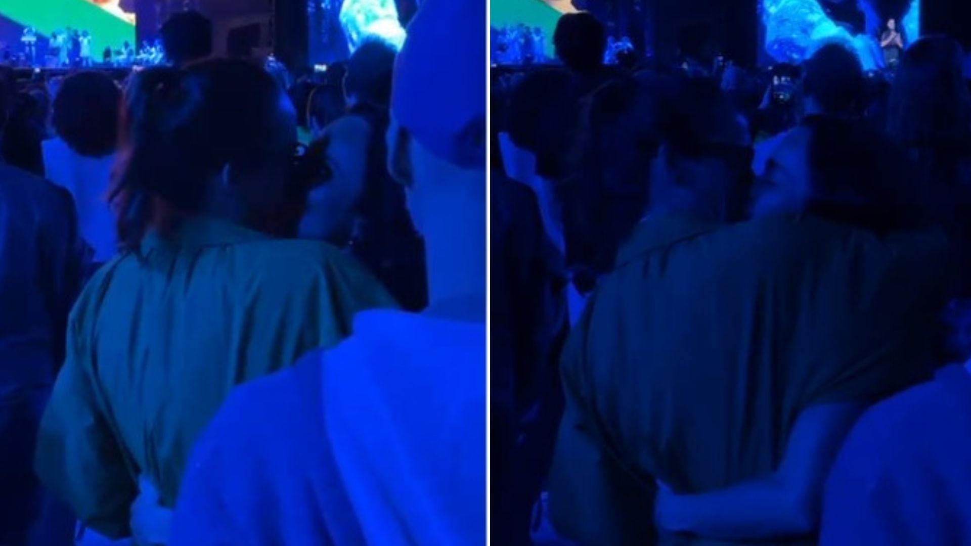 Alice Braga curte show de Gilberto Gil com a namorada