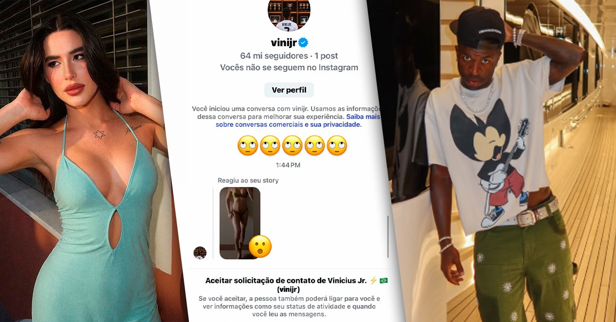 Atriz expõe reação de Vini Jr. a foto de biquíni e defende Virginia Fonseca
