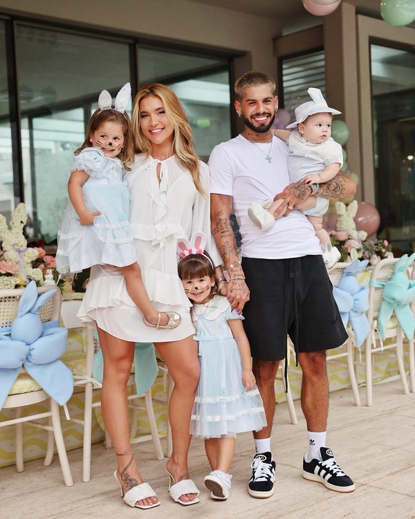 Virginia e Zé Felipe separados: veja como fica a guarda dos filhos Maria Alice, Maria Flor e José Leonardo