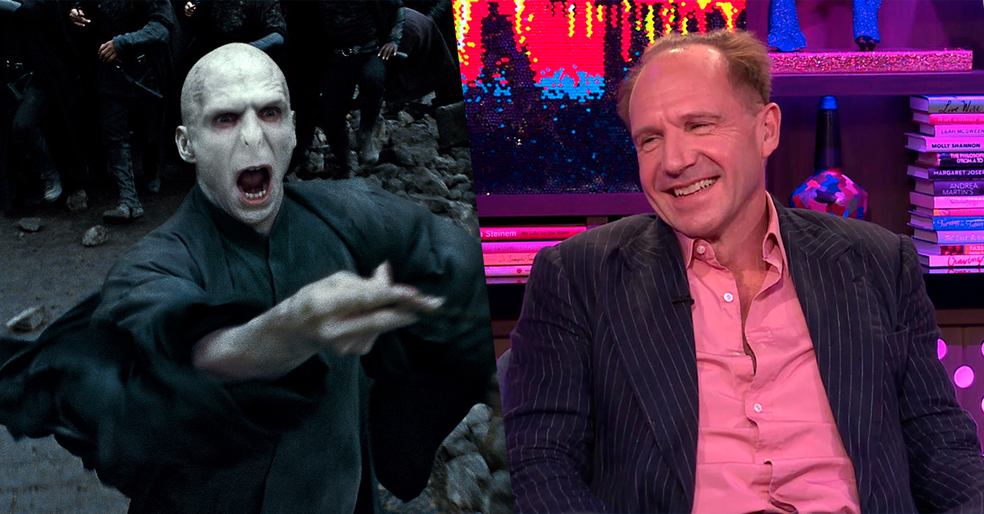 Ralph Fiennes como Lord Voldemort na saga 'Harry Potter' — Foto: IMDB