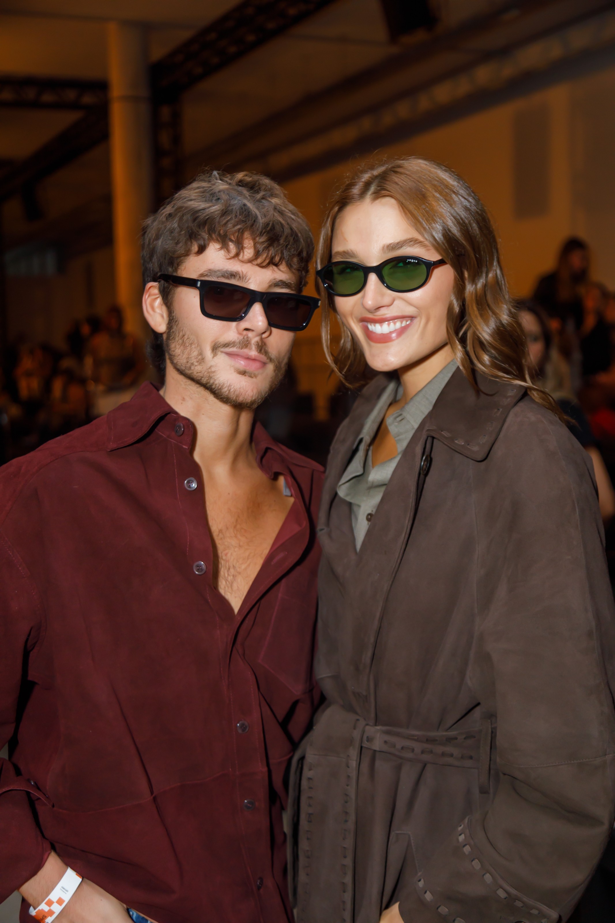 Sasha Meneghel e João Lucas prestigiam desfile no SPFW