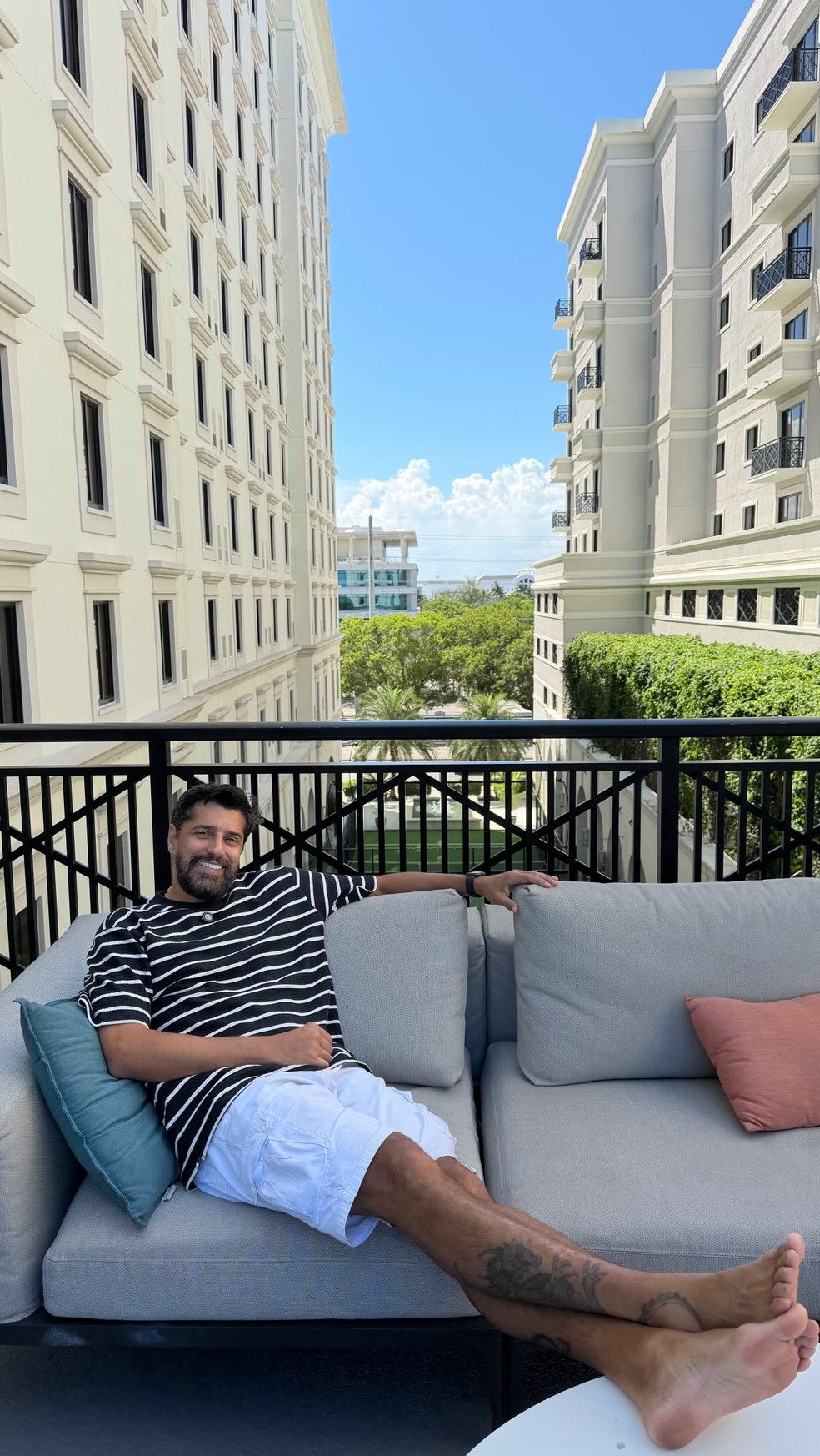 Alberto Cowboy está em Miami para a Copa do Mundo — Foto: Reprodução/Instagram