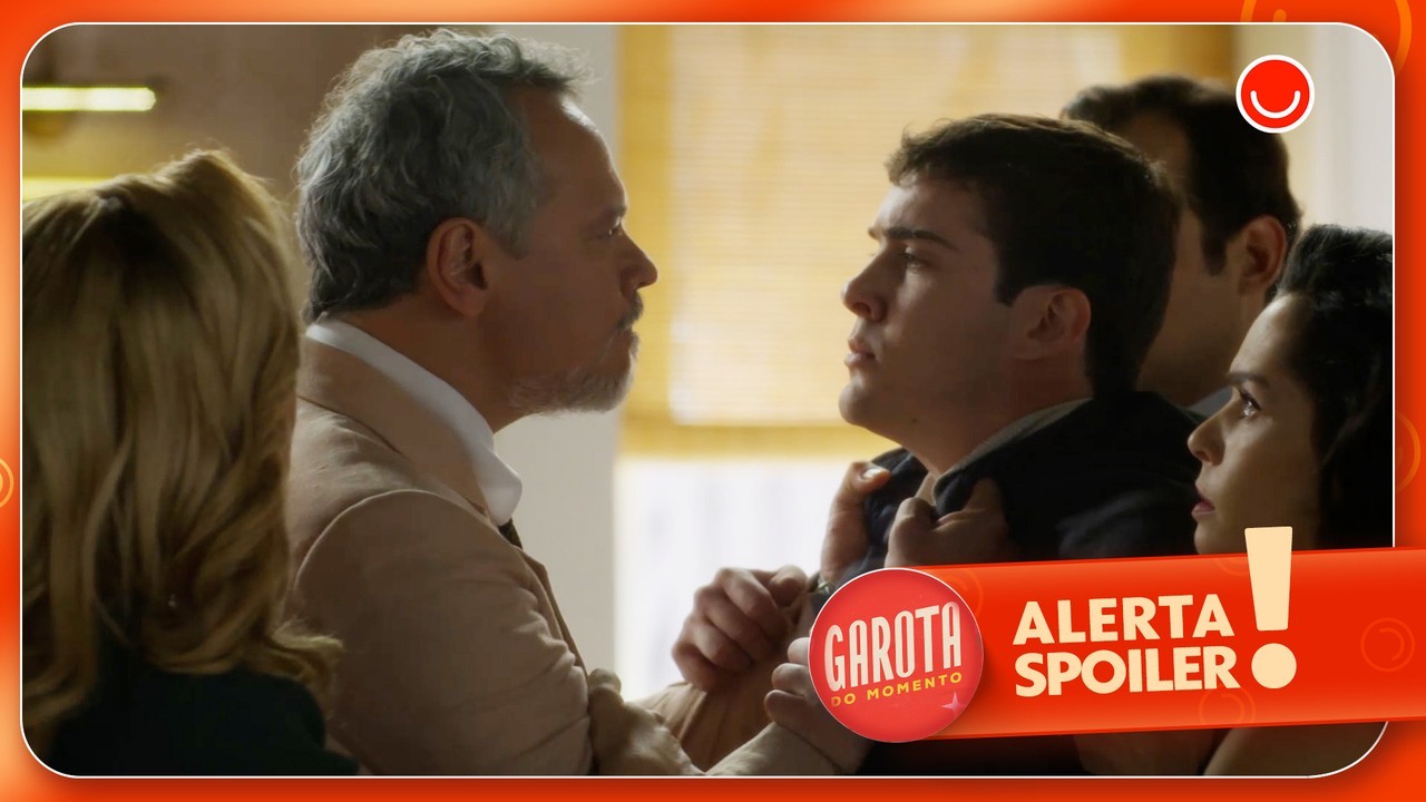 Garota do Momento: Raimundo perde a cabeça com Edu após descobrir que vai ser avô e jovem o enfrenta