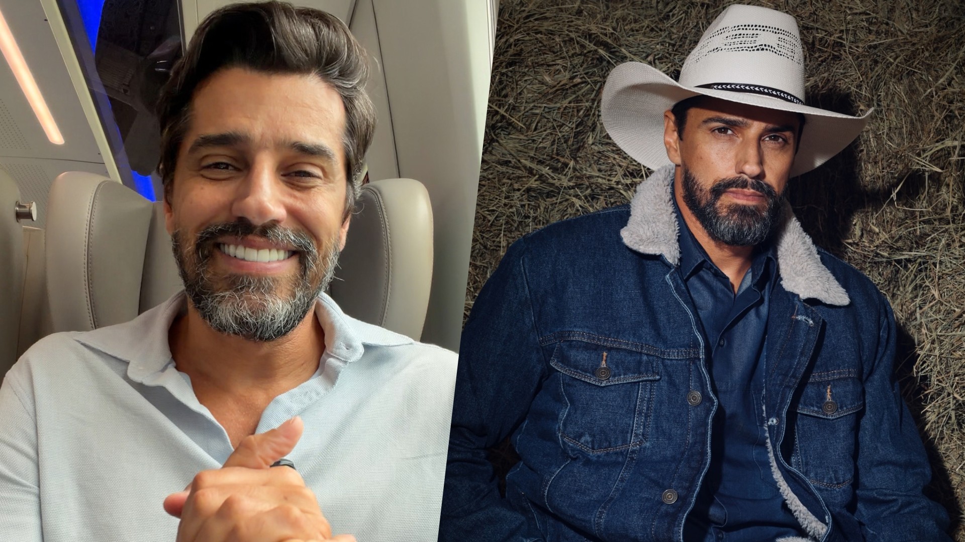 Alberto Cowboy com visual preparado para participação em filme internacional