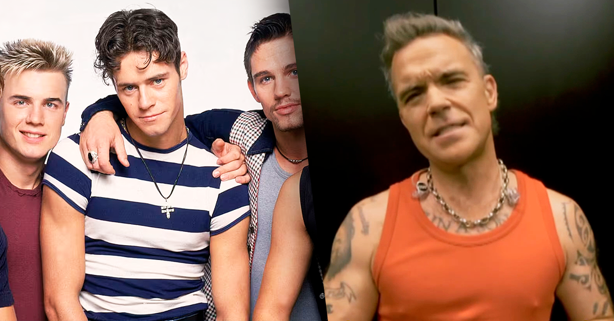 Imagem de Robbie Williams durante participação no programa 'Estrelas da Casa'