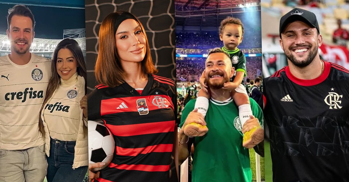 Flamengo e Palmeiras na final da Libertadores: veja ex-BBBs que torcem para os times