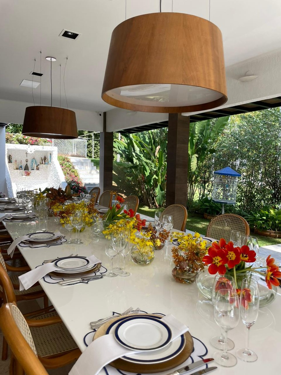 A mesa do almoço — Foto: Divulgação