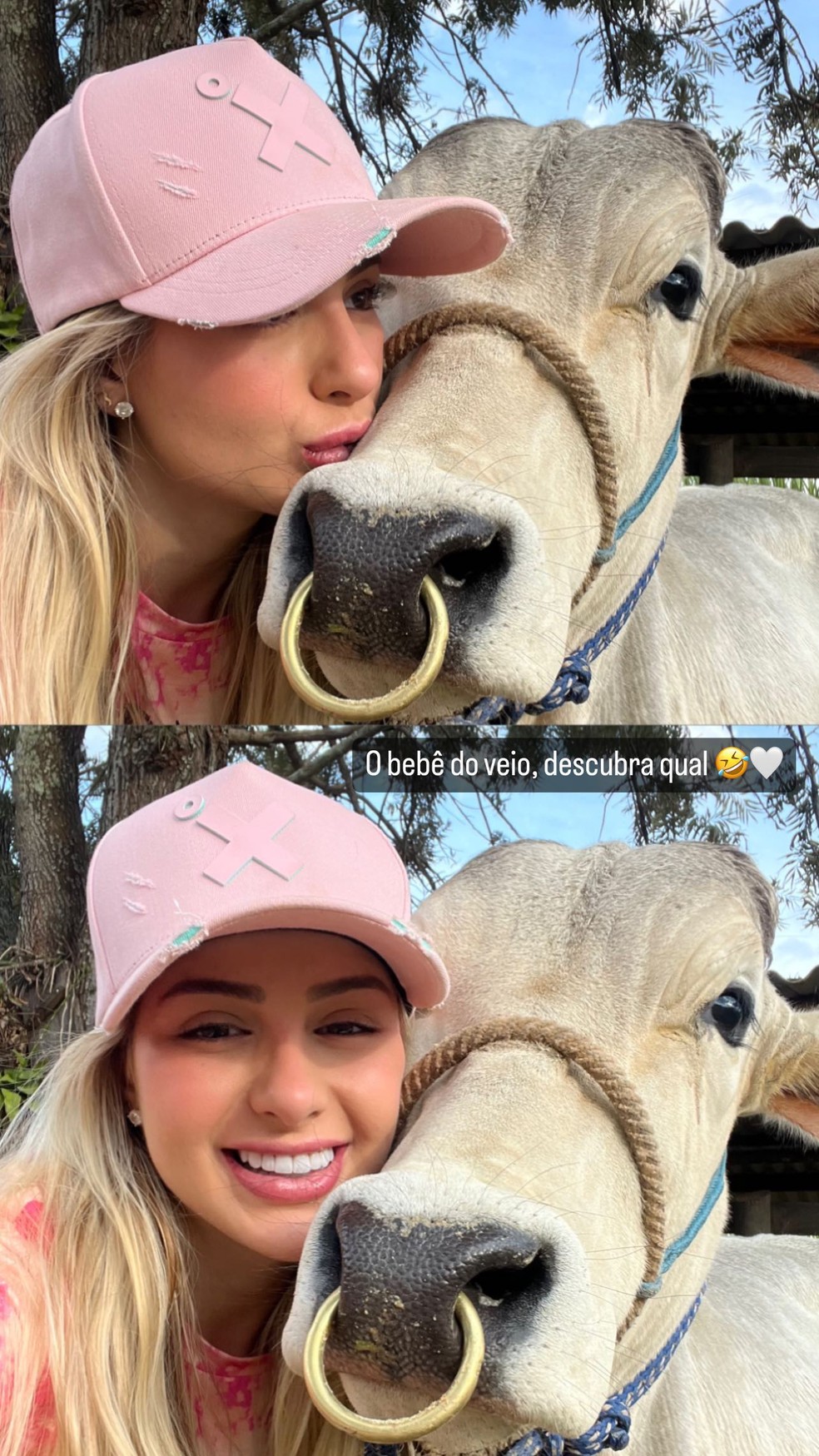Maria Eduarda mostra amor pelos animais — Foto: Reprodução/Instagram
