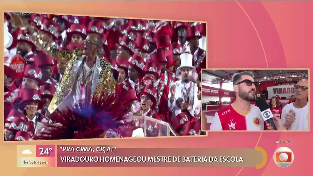 Carnavalesco conta que Mestre Ciça teve 'presságio' sobre ser enredo da Viradouro: 'Foi sem querer'