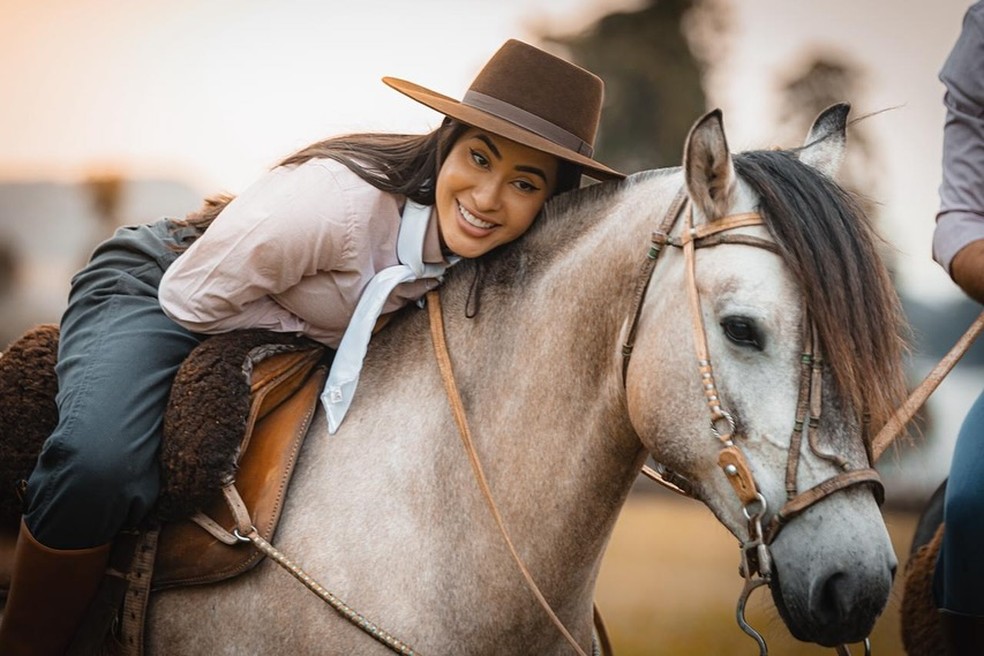 Matteus Amaral publica declaração para Isabelle Nogueira: 'Te amo, minha morena' — Foto: Reprodução/Instagram