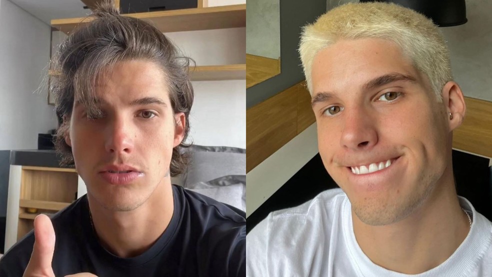 Gabriel Fop antes e depois — Foto: Reprodução/Instagram