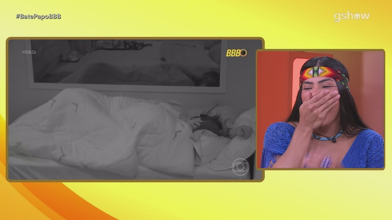 Veja a reação de Marciele ao assistir vídeo de Jordana no edredom com Jonas Sulzbach