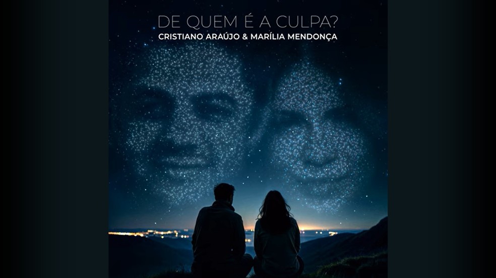 Capa de 'De Quem É A Culpa', faixa inédita de Cristiano Araújo e Marília Mendonça — Foto: Reprodução: YouTube