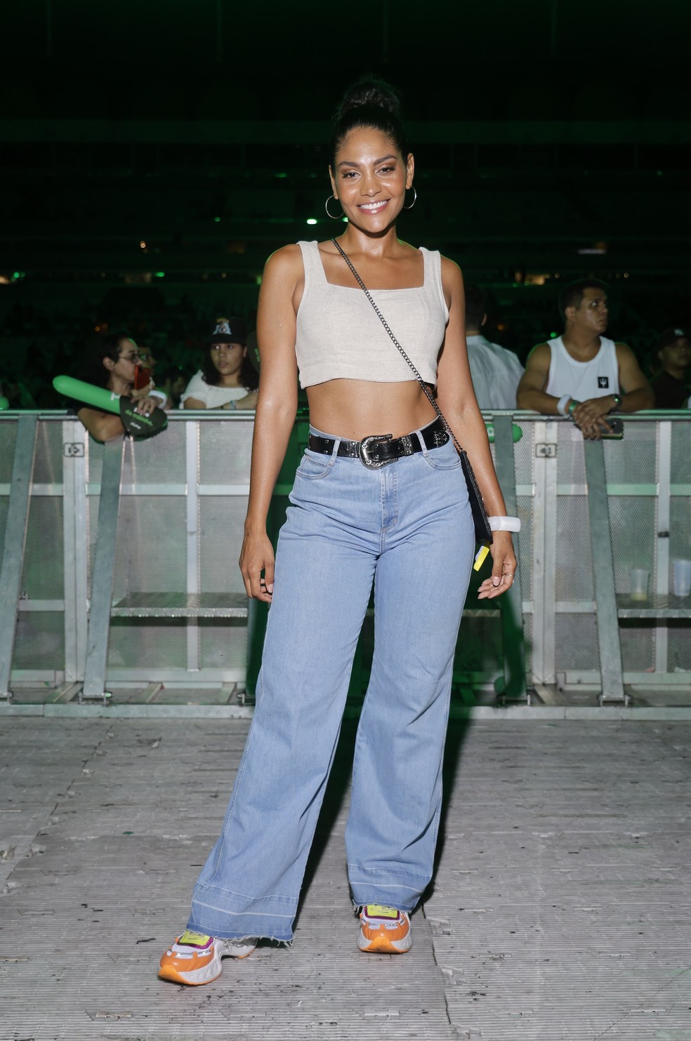 Barbara Reis exibe seu look para show de Ivete Sangalo no Rio de Janeiro — Foto: Marcos Serra Lima/gshow