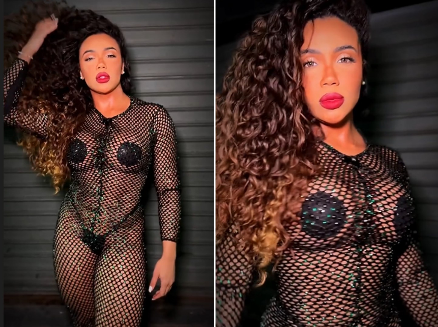 Rainha de bateria da Mangueira aposta em look ousado para noite de samba