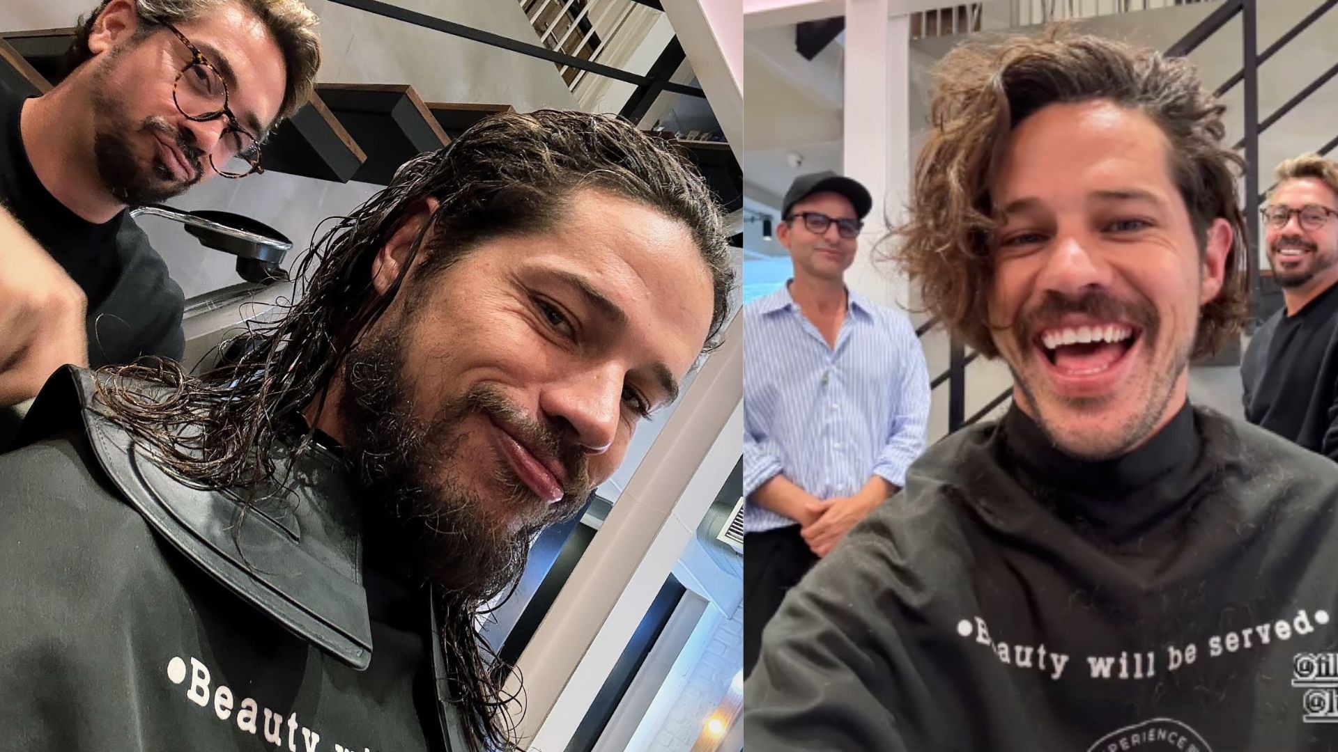 José Loreto muda o cabelo e mostra reação da filha