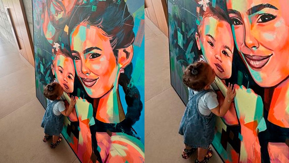 Bruna Biancardi se diverte com Mavie 'se amando' ao se ver reproduzida em  um quadro | TV & Famosos | gshow
