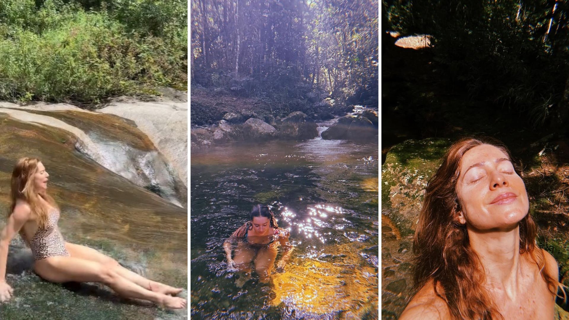 Leticia Spiller abre álbum de fotos na natureza