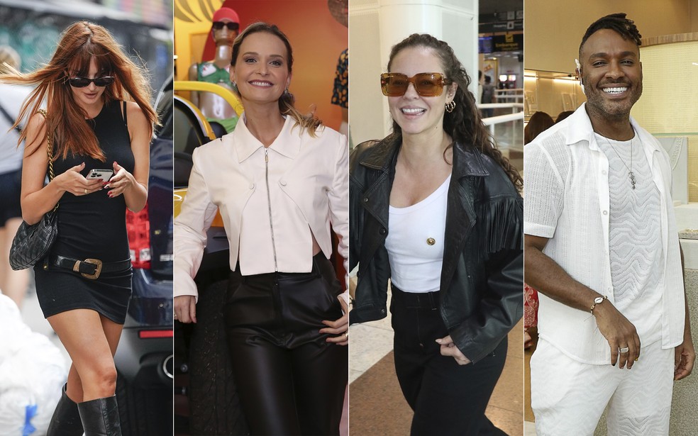 Ronda de Looks celebridades apostam em roupas pretas e brancas na