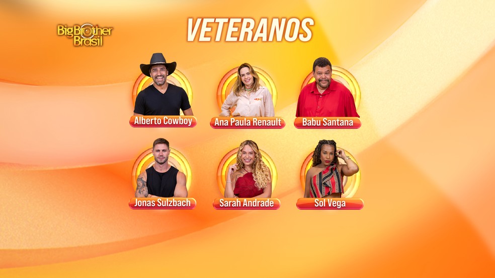 Veteranos do BBB 26: veja anunciados &mdash; Foto: Globo
