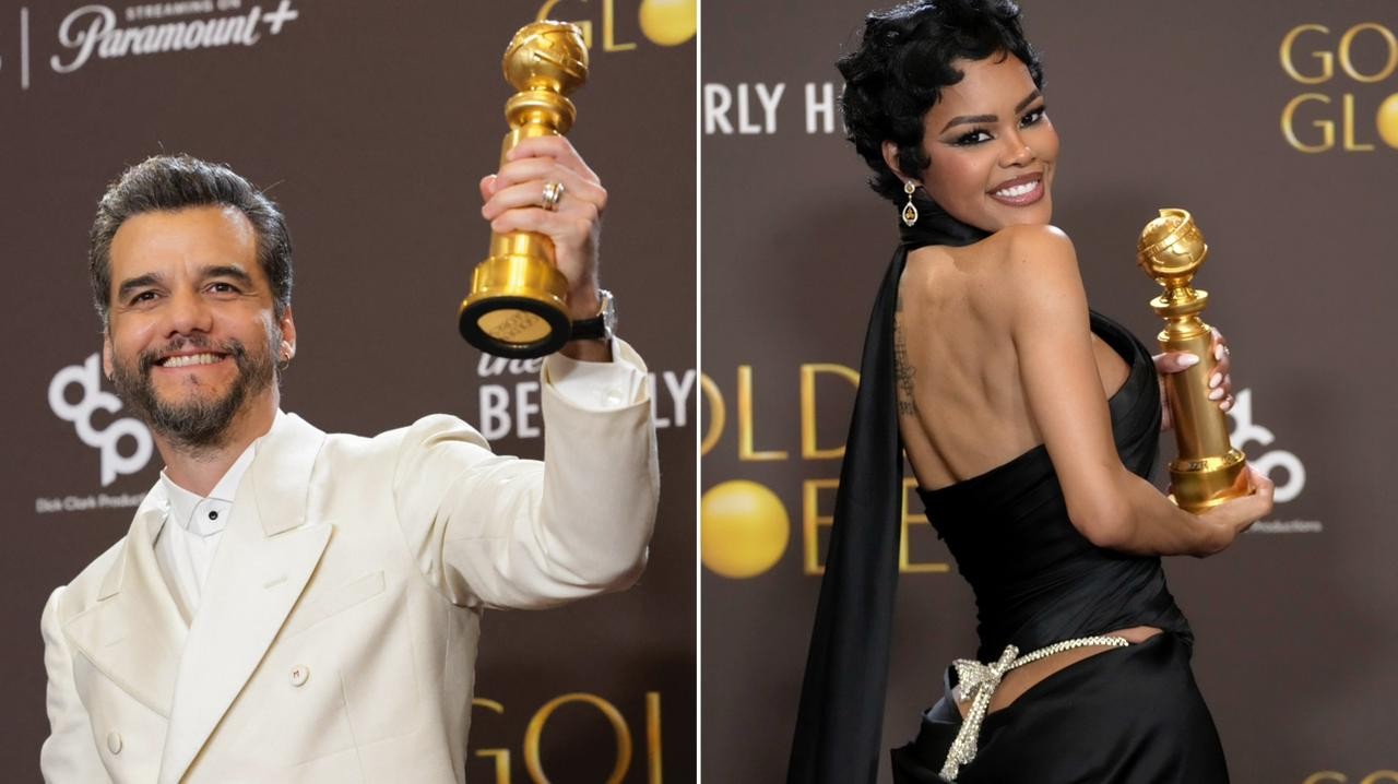 Globo de Ouro teve prêmios para 'O Agente Secreto', Wagner Moura agradecendo em português e fio dental cravejado