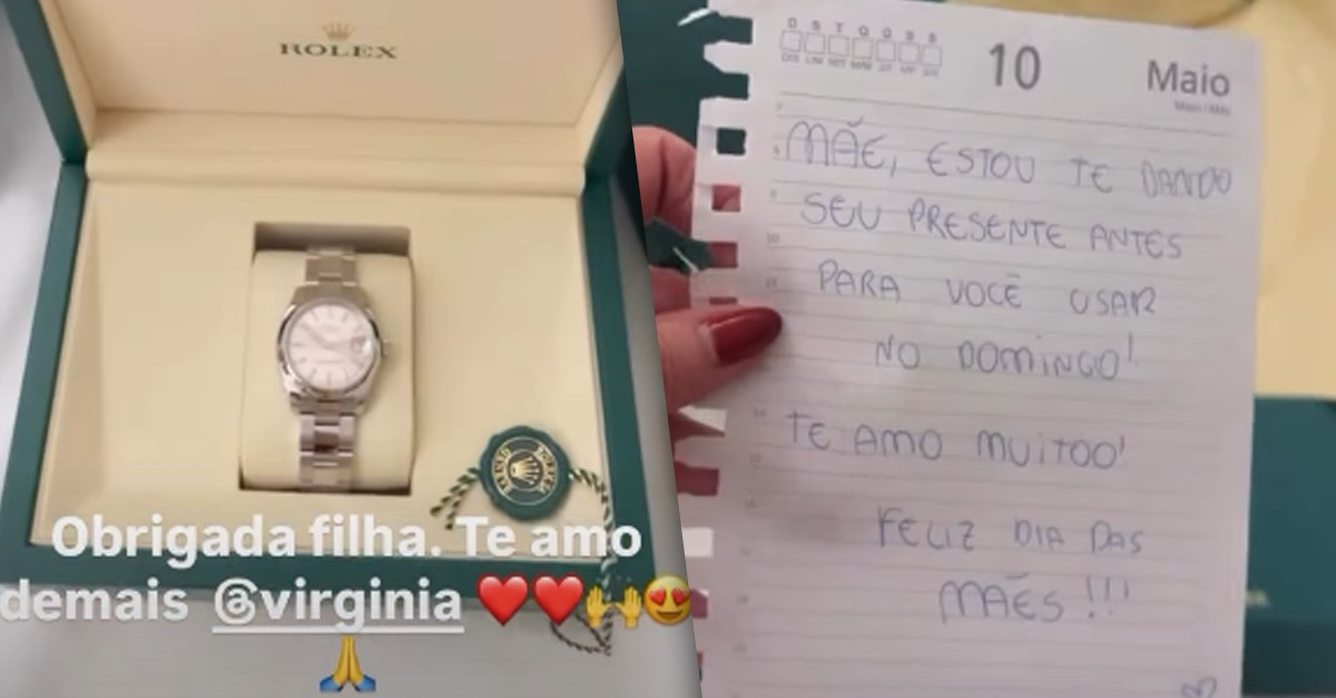 Mãe de Virginia ganha presente luxuoso da filha antes do Dia das Mães avaliado em quase R$ 55 mil