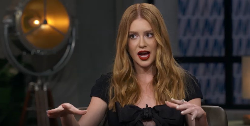 Marina Ruy Barbosa no Conversa com Bial — Foto: globo