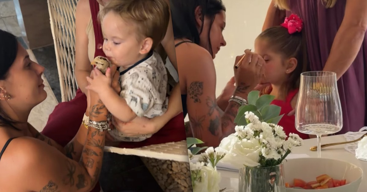 Ana Castela brinca com filhos de Zé Felipe e Virginia em encontro do Dia da Mulher