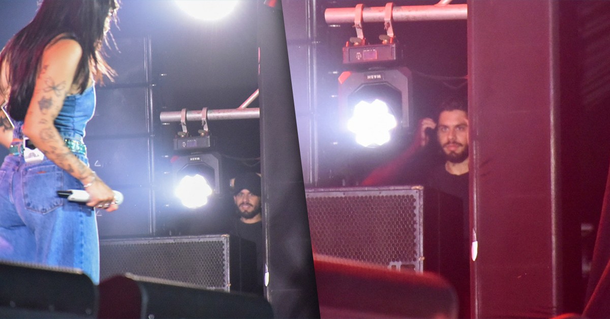 Zé Felipe assiste show de Ana Castela 'escondido' em backstage