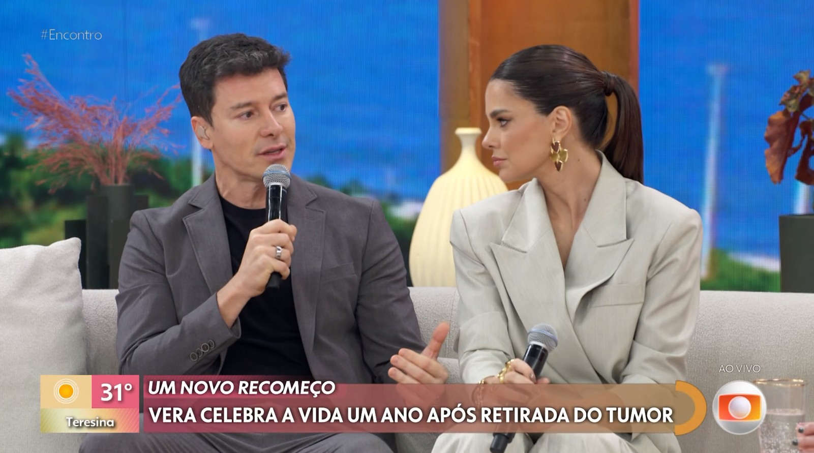 Um ano após cirurgia, Vera Viel exalta apoio de Rodrigo Faro em luta contra câncer: 'Aumentou minha fé'