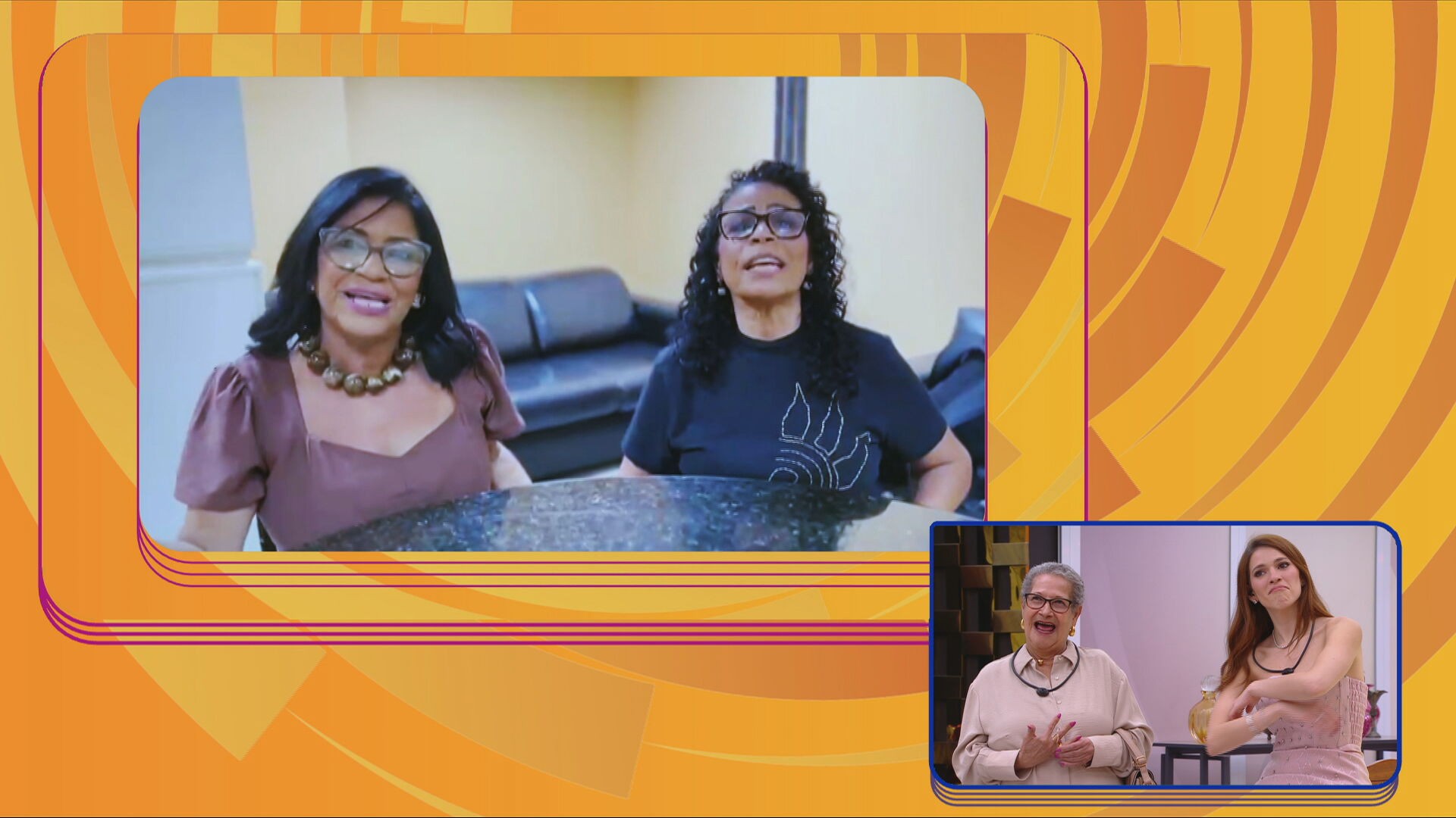 Delma e Vilma mandam recado para dona Geralda: 'Lobas do BBB'