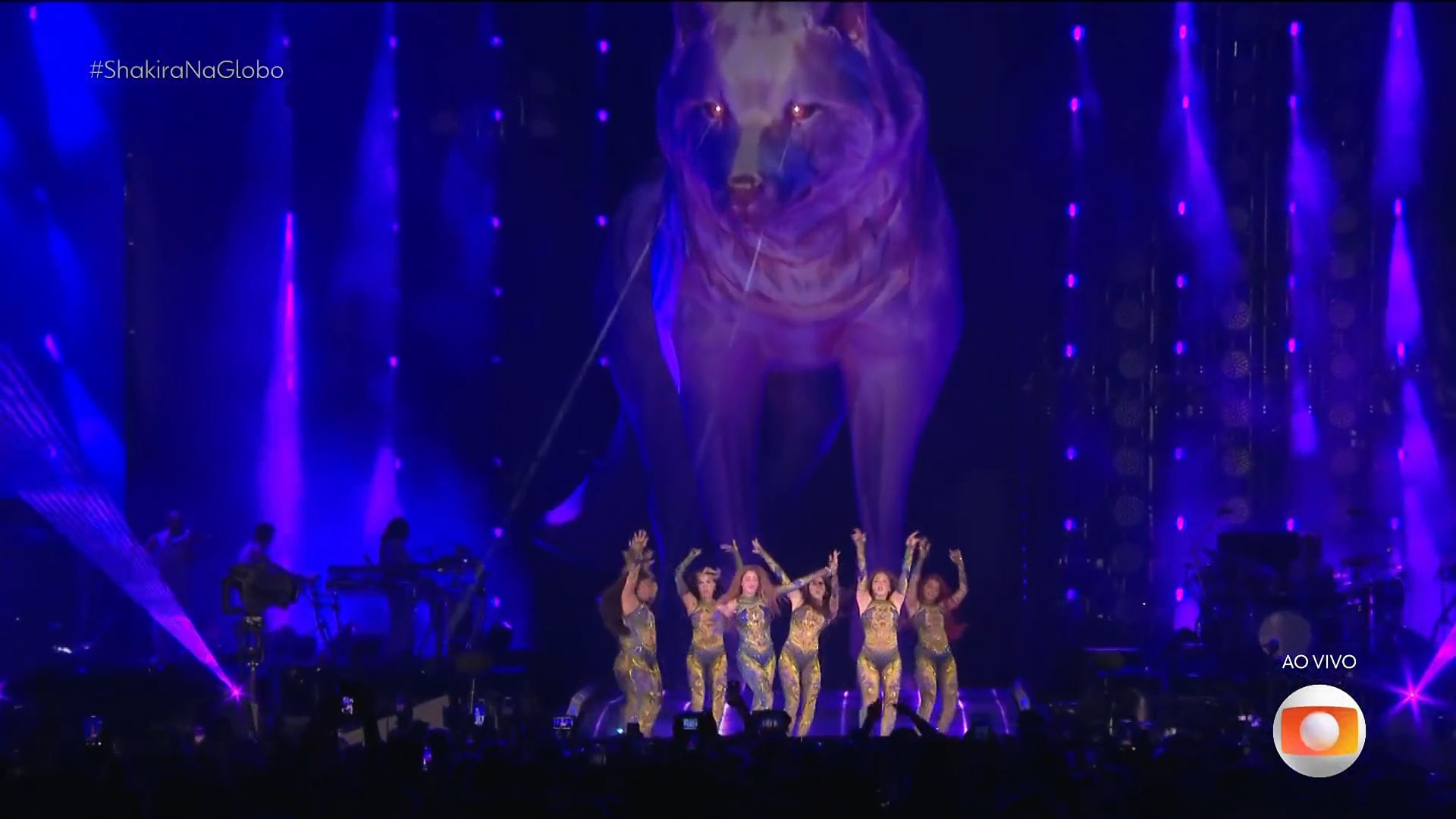 Show da Shakira: lobo gigante marca final da performance em Copacabana