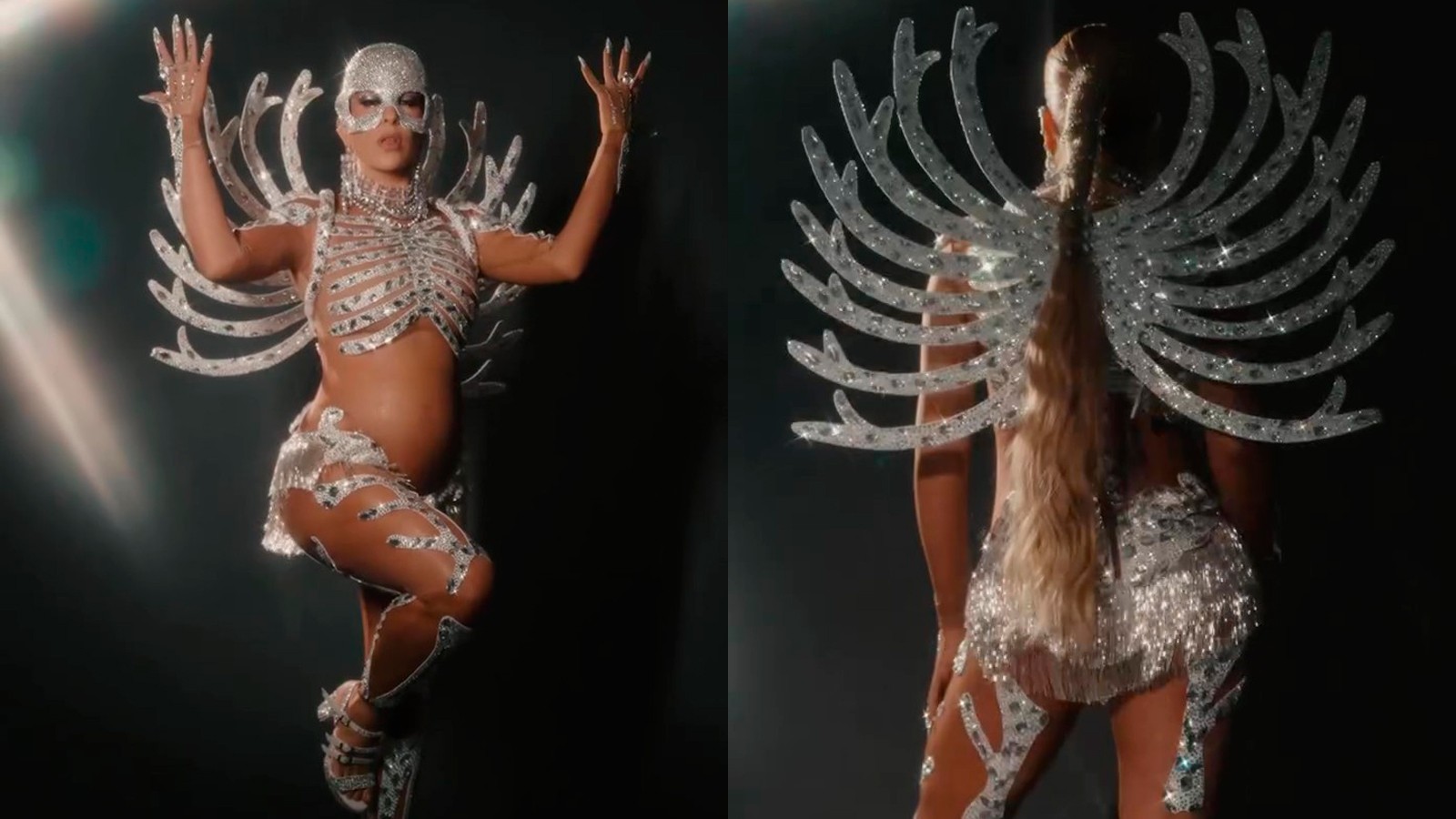 Lore Improta brilha com seu barrigão no último ensaio técnico da Viradouro