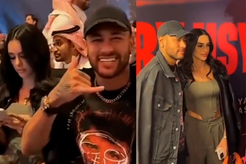 Neymar e Bruna Biancardi vão à luta de boxe juntos e aumentam rumores de reconciliação | TV & Famosos | gshow