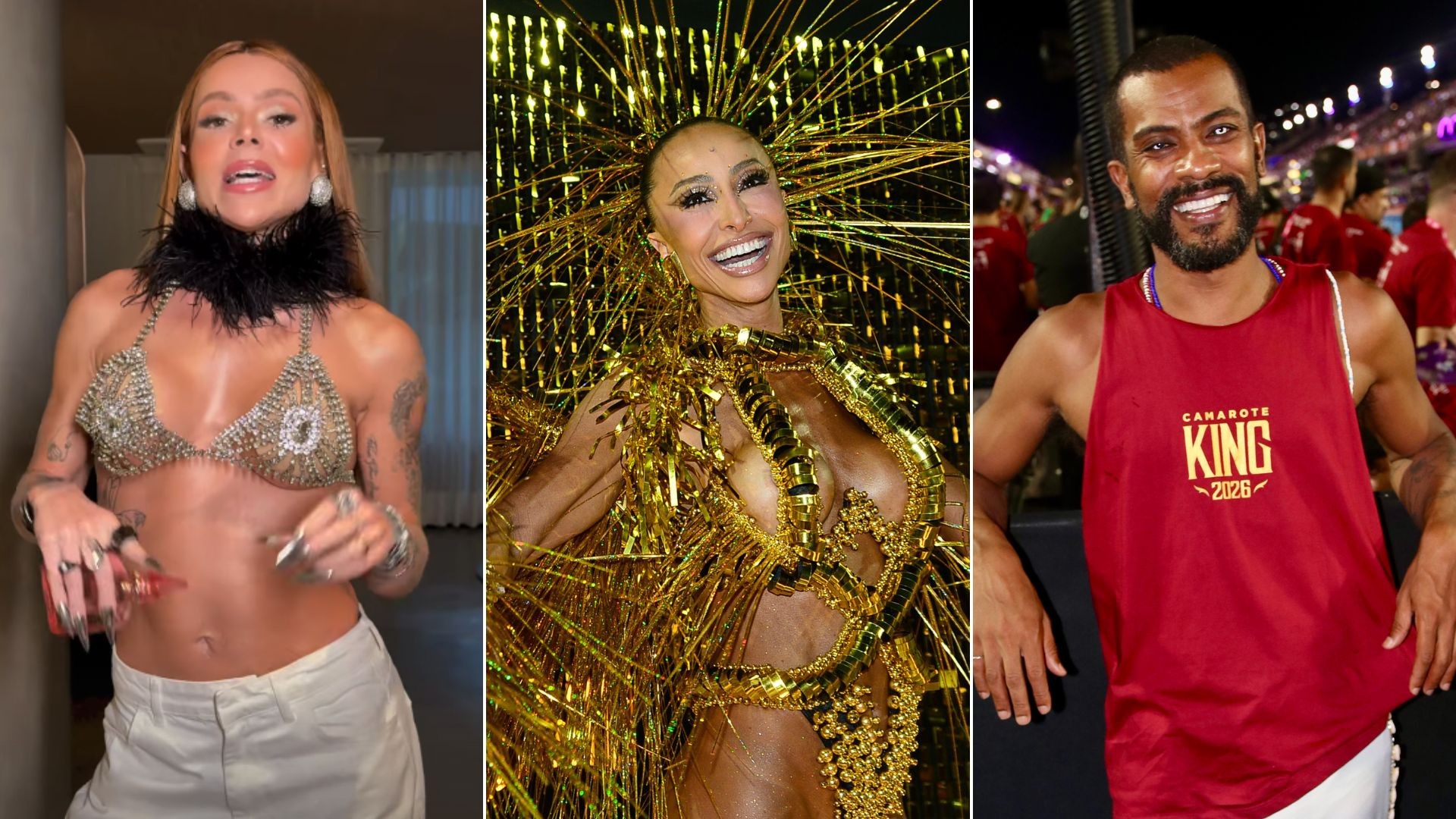 Carnaval do Rio: famosos curtem 2º dia de desfiles da Sapucaí