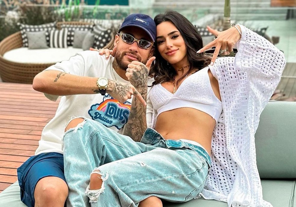 Neymar e Bruna Biancardi revelam sexo do bebê — Foto: Reprodução/Instagram