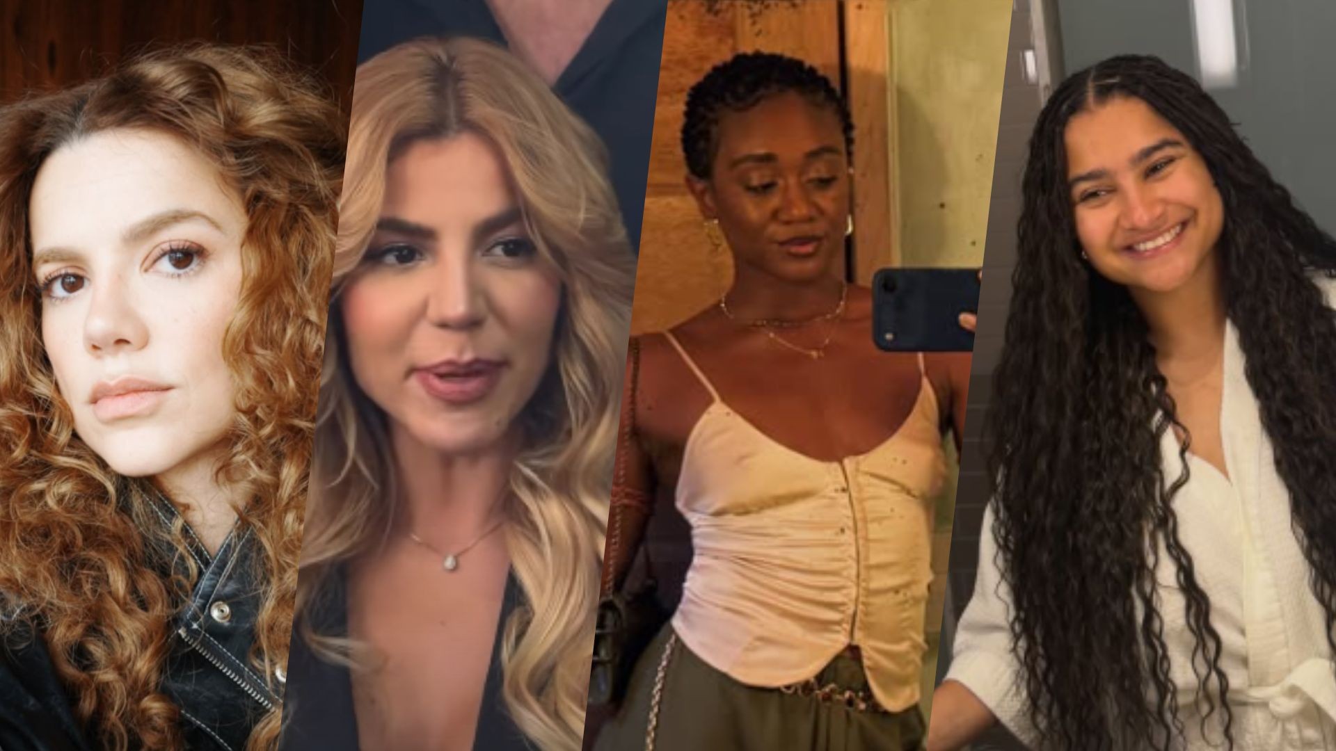 Ex-BBBs com novos cortes, cores de cabelo e estilos variados
