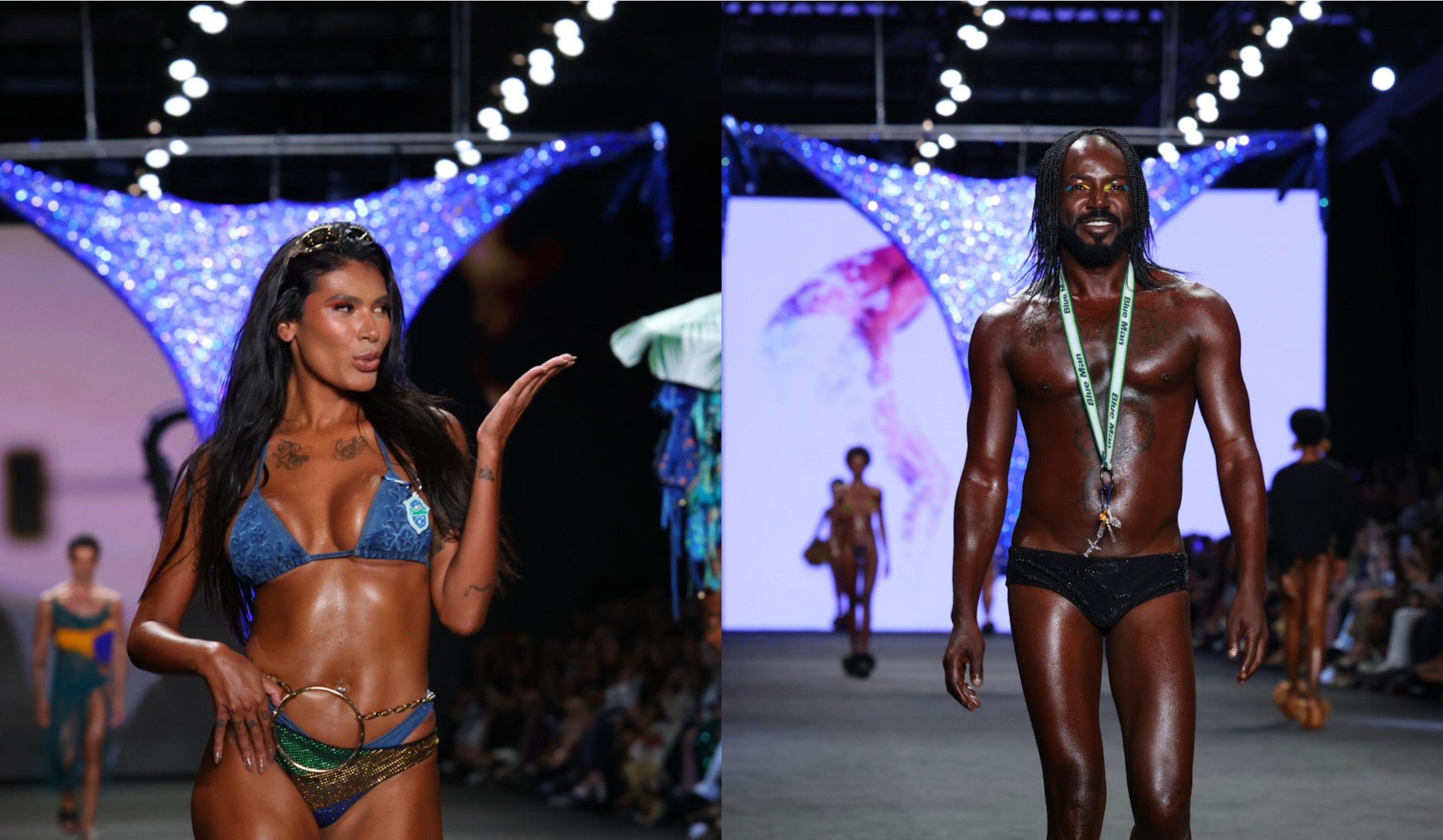 Pocah, Jonathan Azevedo e mais famosos roubam a cena em looks de moda praia no Rio Fashion Week