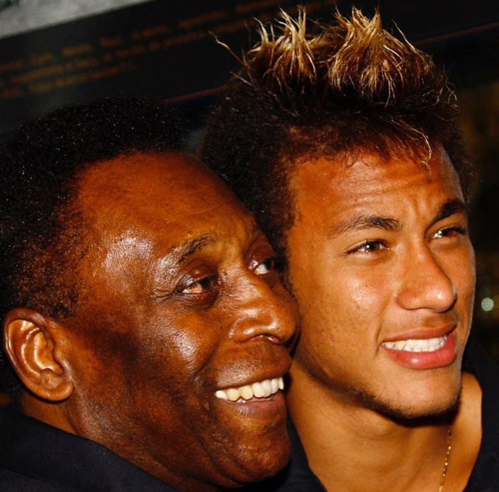 Pelé e Neymar — Foto: Reprodução/Instagram