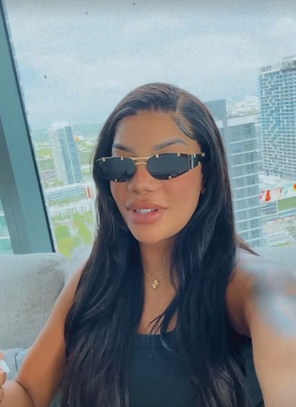 Ludmilla em Miami — Foto: reprodução