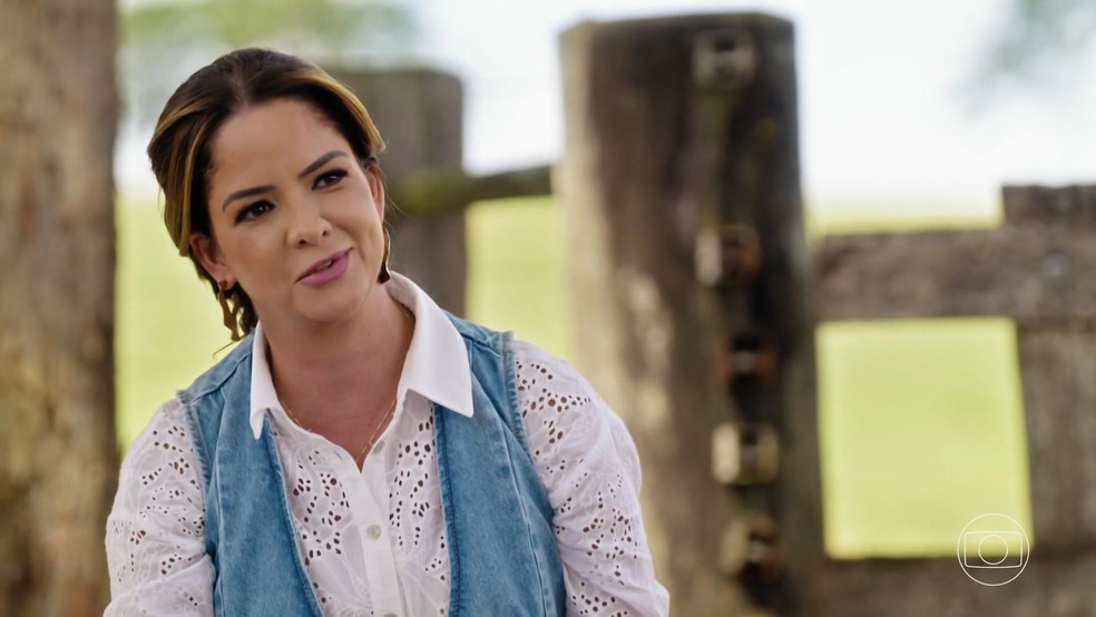 Maria Cecília no Viver Sertanejo — Foto: Globo