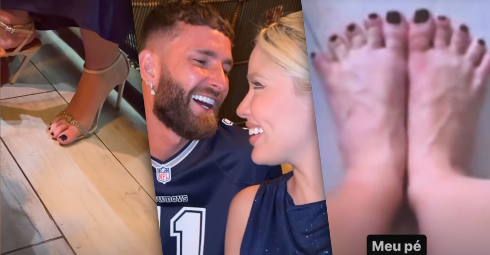 Pé de Karoline Lima vira piada, mas Léo Pereira admite: 'Fico excitado' — Foto: Instagram