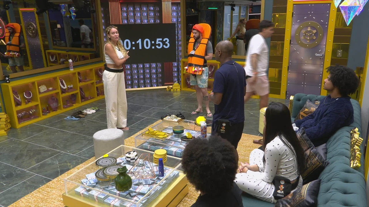 Participantes do BBB 26 discutem por tempo no Raio-X