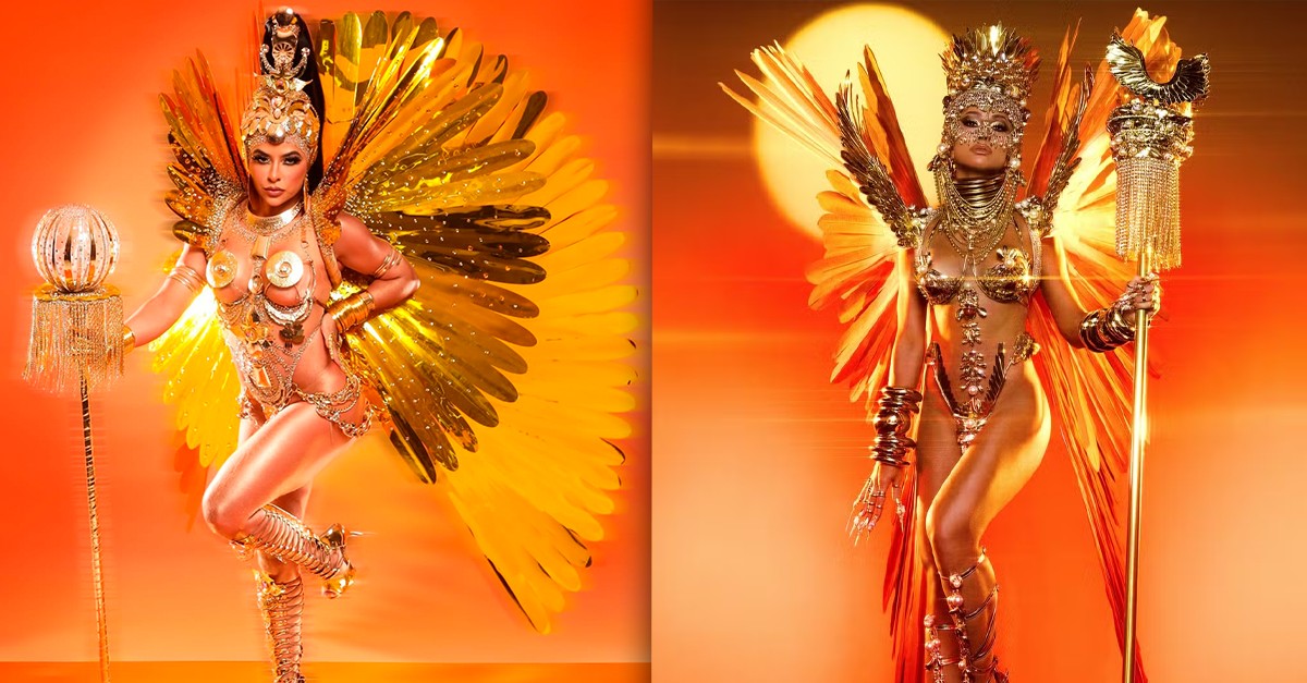 Musa Agro reproduz fantasia de Sabrina Sato em ensaio da Unidos da Tijuca: 'Símbolo da moda'