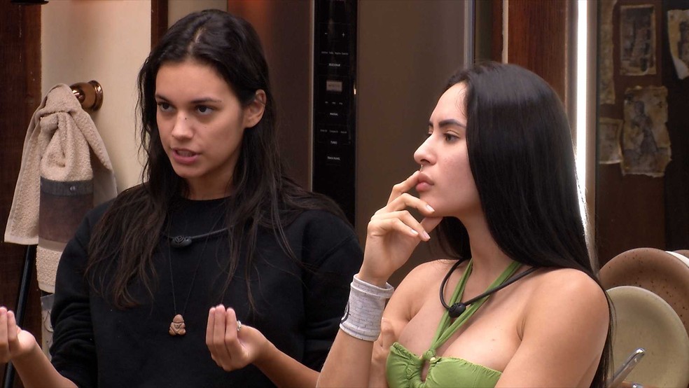 Isabelle confronta Davi ap&oacute;s fala sobre brother sobre Anjo no BBB 24 &mdash; Foto: Globo